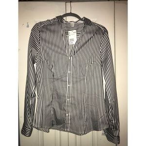 Striped button down shirt